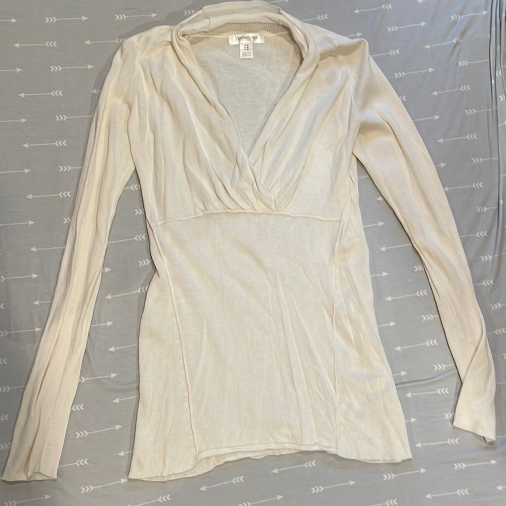 Motherhood maternity white sweater